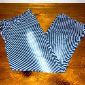 Pinstripe Maternity Capris